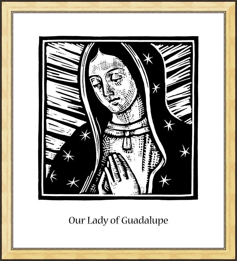 Wall Frame Gold - Our Lady of Guadalupe by J. Lonneman
