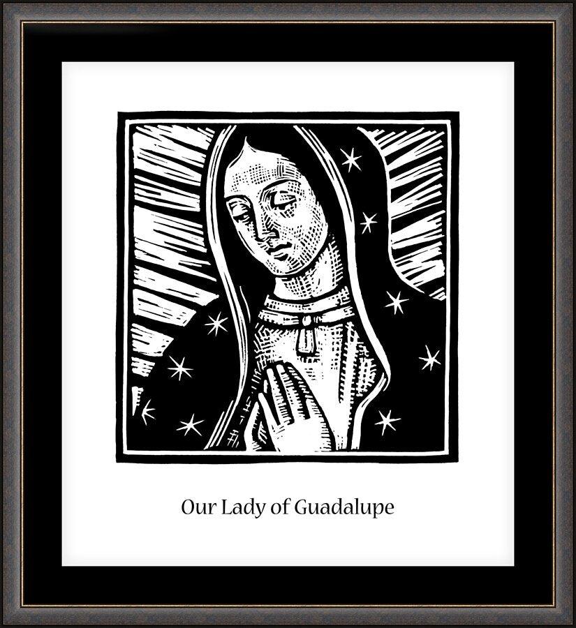 Wall Frame Espresso, Matted - Our Lady of Guadalupe by Julie Lonneman - Trinity Stores