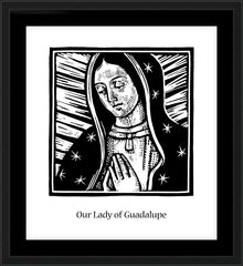 Wall Frame Black - Our Lady of Guadalupe by J. Lonneman