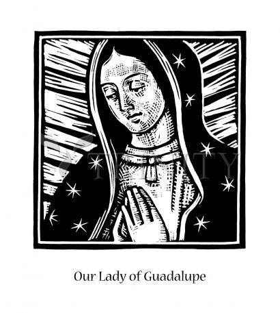 Wall Frame Black, Matted - Our Lady of Guadalupe by Julie Lonneman - Trinity Stores