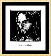 Wall Frame Gold - Jesus, the Christ by J. Lonneman
