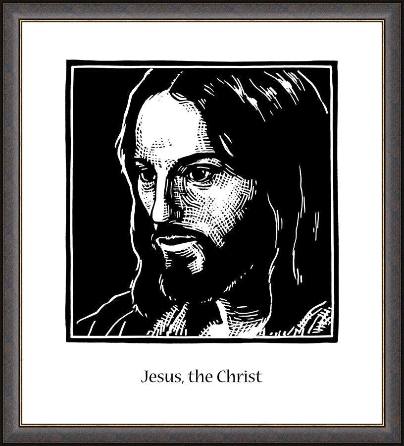 Wall Frame Espresso - Jesus, the Christ by J. Lonneman