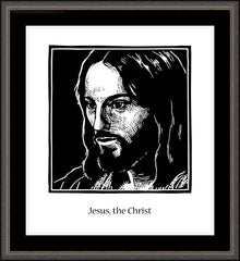 Wall Frame Espresso - Jesus, the Christ by J. Lonneman