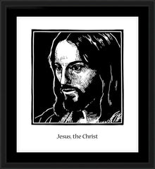 Wall Frame Black - Jesus, the Christ by J. Lonneman