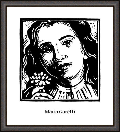 Wall Frame Espresso - St. Maria Goretti by J. Lonneman