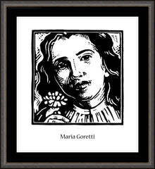 Wall Frame Espresso - St. Maria Goretti by J. Lonneman