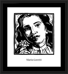 Wall Frame Black - St. Maria Goretti by J. Lonneman