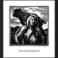 Wall Frame Black - Good Shepherd by J. Lonneman