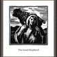 Wall Frame Espresso - Good Shepherd by J. Lonneman