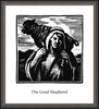 Wall Frame Espresso - Good Shepherd by J. Lonneman