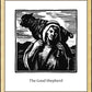 Wall Frame Gold - Good Shepherd by J. Lonneman