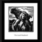 Wall Frame Black, Matted - Good Shepherd by J. Lonneman