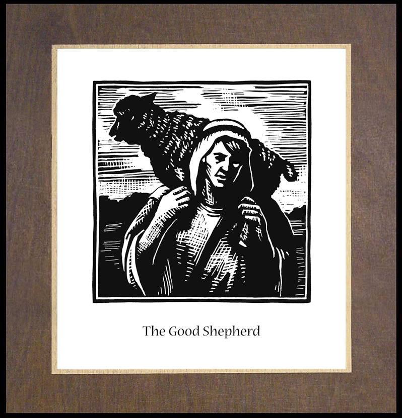 Wood Plaque Premium - Good Shepherd by J. Lonneman