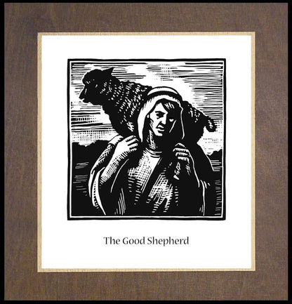 Wood Plaque Premium - Good Shepherd by J. Lonneman