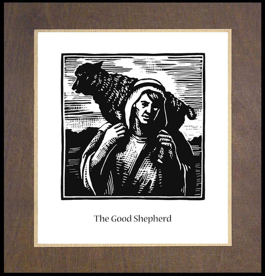 Wood Plaque Premium - Good Shepherd by J. Lonneman