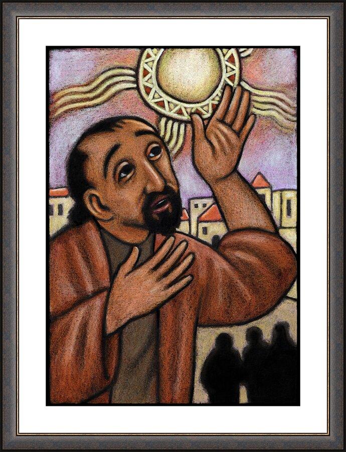 Wall Frame Espresso - Lent, 4th Sunday - Healing of the Blind Man by J. Lonneman