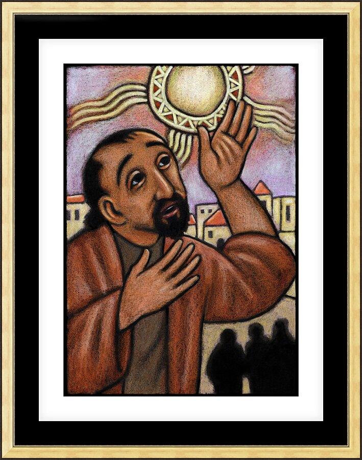 Wall Frame Gold, Matted - Lent, 4th Sunday - Healing of the Blind Man by Julie Lonneman - Trinity Stores
