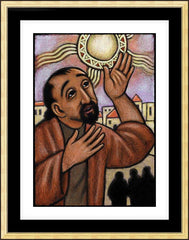 Wall Frame Gold - Lent, 4th Sunday - Healing of the Blind Man by J. Lonneman