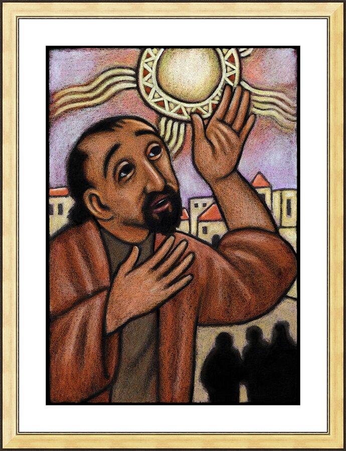 Wall Frame Gold - Lent, 4th Sunday - Healing of the Blind Man by J. Lonneman