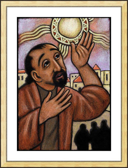 Wall Frame Gold - Lent, 4th Sunday - Healing of the Blind Man by Julie Lonneman - Trinity Stores