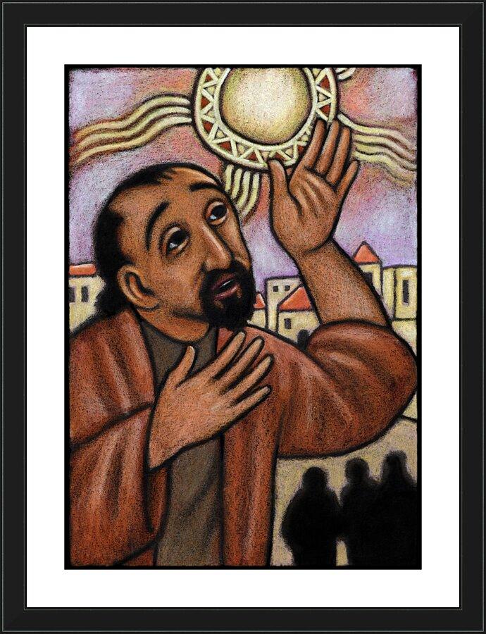 Wall Frame Black - Lent, 4th Sunday - Healing of the Blind Man by Julie Lonneman - Trinity Stores