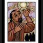 Wall Frame Black, Matted - Lent, 4th Sunday - Healing of the Blind Man by J. Lonneman