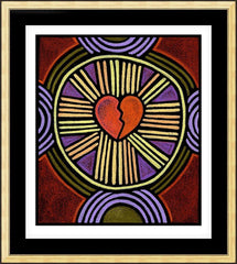 Wall Frame Gold - Healing by J. Lonneman