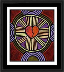 Wall Frame Black - Healing by J. Lonneman