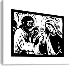 Canvas Print - Hail, O Favored One by J. Lonneman