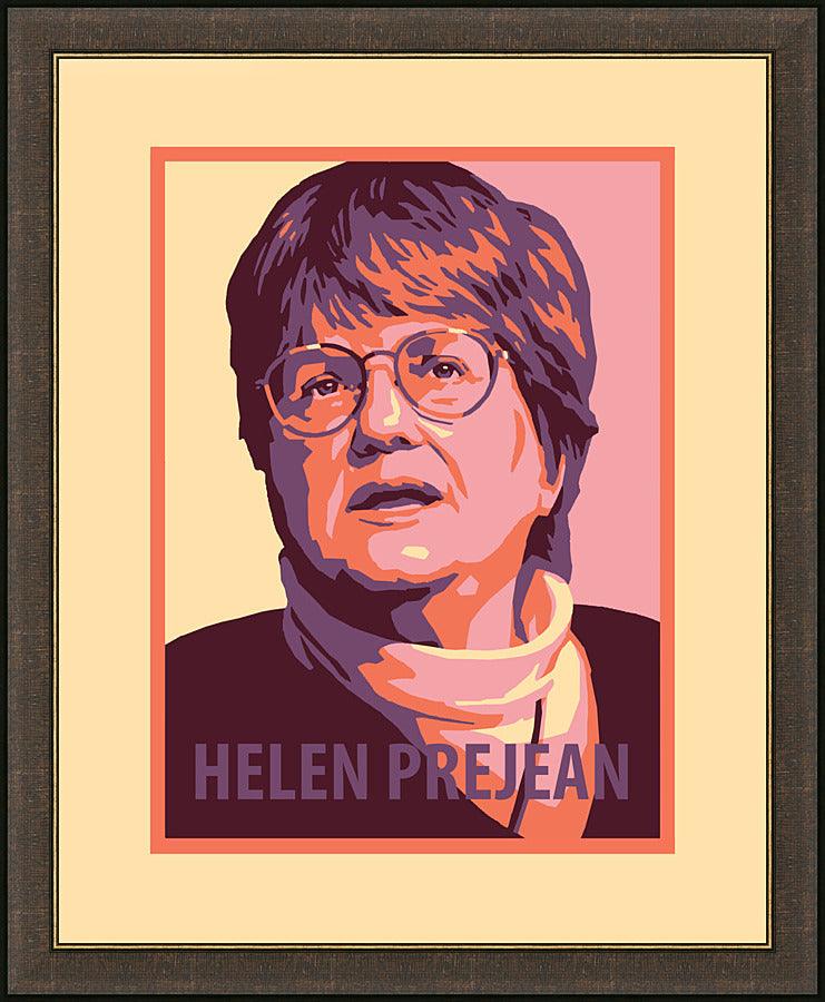 Wall Frame Espresso - Sr. Helen Prejean by J. Lonneman