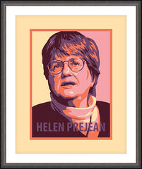 Wall Frame Espresso - Sr. Helen Prejean by J. Lonneman