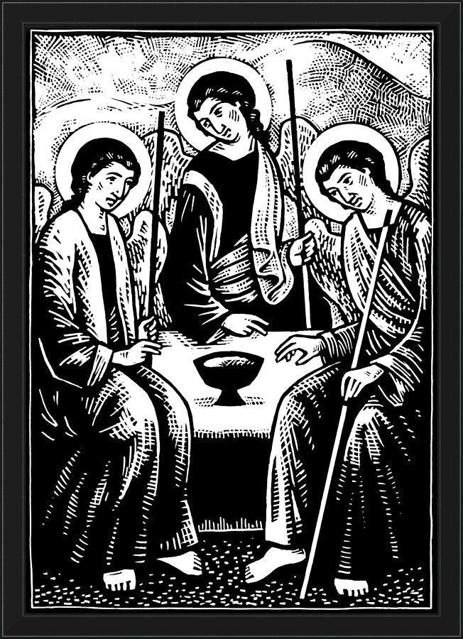 Wall Frame Black - Holy Visitors (After Rublev) by Julie Lonneman - Trinity Stores