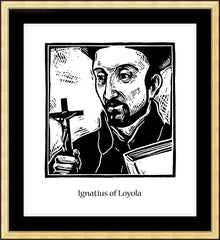 Wall Frame Gold - St. Ignatius Loyola by J. Lonneman