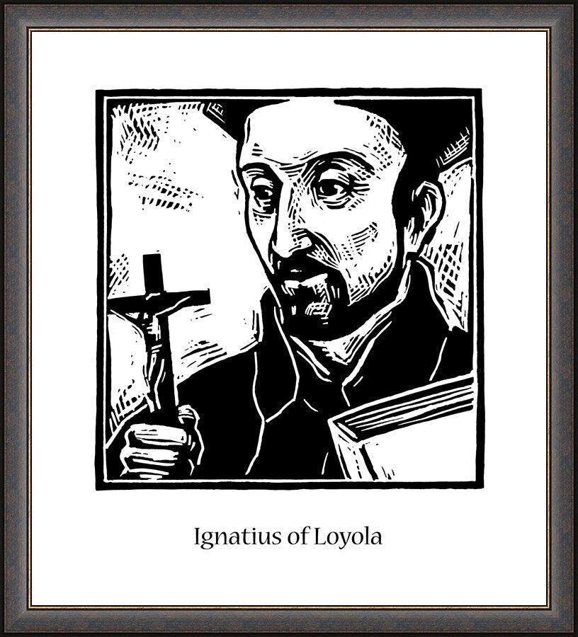 Wall Frame Espresso - St. Ignatius Loyola by J. Lonneman
