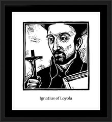Wall Frame Black - St. Ignatius Loyola by J. Lonneman