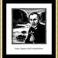 Wall Frame Gold, Matted - St. Isaac Jogues and Companions by J. Lonneman