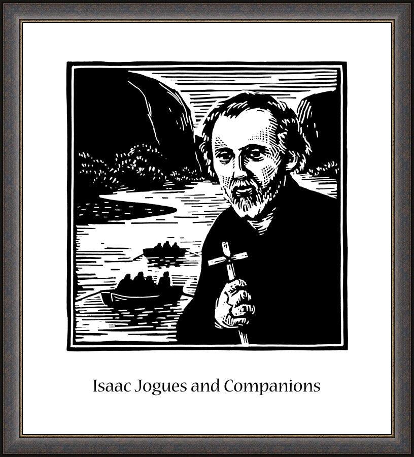 Wall Frame Espresso - St. Isaac Jogues and Companions by J. Lonneman