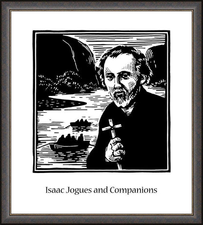 Wall Frame Espresso - St. Isaac Jogues and Companions by Julie Lonneman - Trinity Stores