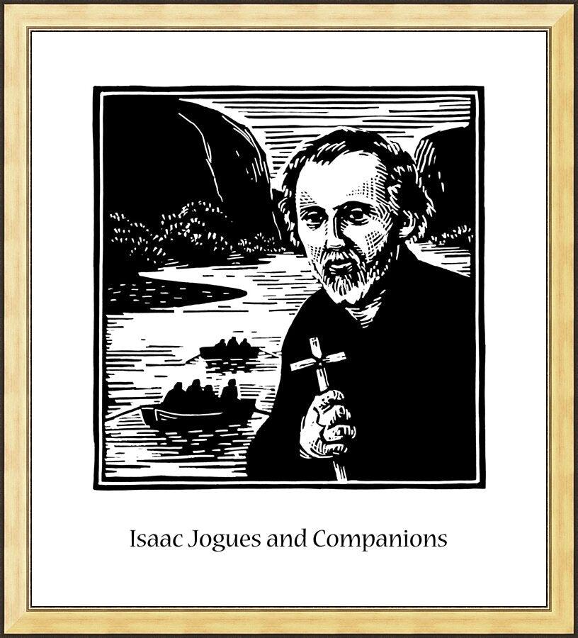 Wall Frame Gold - St. Isaac Jogues and Companions by J. Lonneman