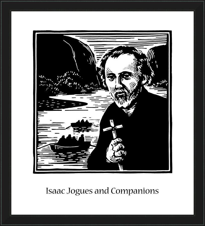 Wall Frame Black - St. Isaac Jogues and Companions by Julie Lonneman - Trinity Stores