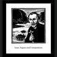 Wall Frame Black, Matted - St. Isaac Jogues and Companions by Julie Lonneman - Trinity Stores