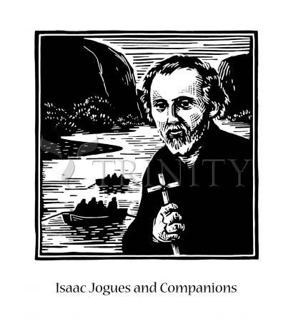 Wall Frame Espresso, Matted - St. Isaac Jogues and Companions by J. Lonneman