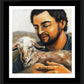 Wall Frame Black, Matted - St. Isidore the Farmer by J. Lonneman