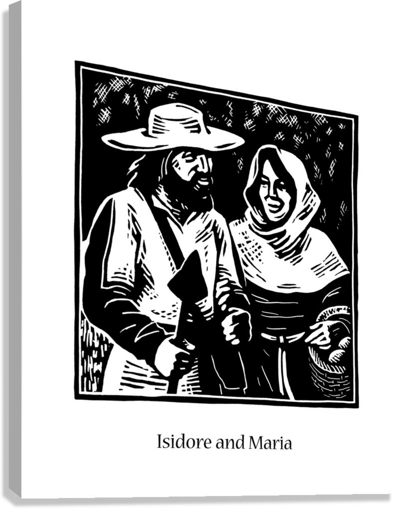 Sts. Isidore and Maria - Canvas Print