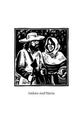 Holy Card - Sts. Isidore and Maria by J. Lonneman