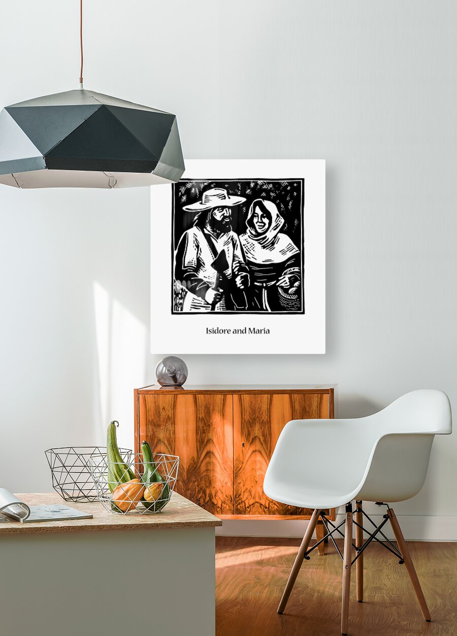 Sts. Isidore and Maria - Metal Print