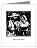 Sts. Isidore and Maria - Custom Text Note Card 