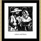 Wall Frame Gold, Matted - Sts. Isidore and Maria by J. Lonneman