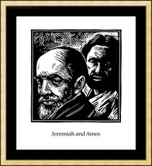 Wall Frame Gold - Jeremiah and Amos by J. Lonneman