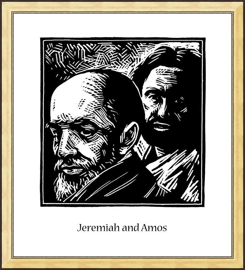 Wall Frame Gold - Jeremiah and Amos by J. Lonneman